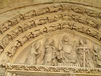 Paris, Sainte Chapelle (haute), Porche royal, Tympan, Christ en gloire